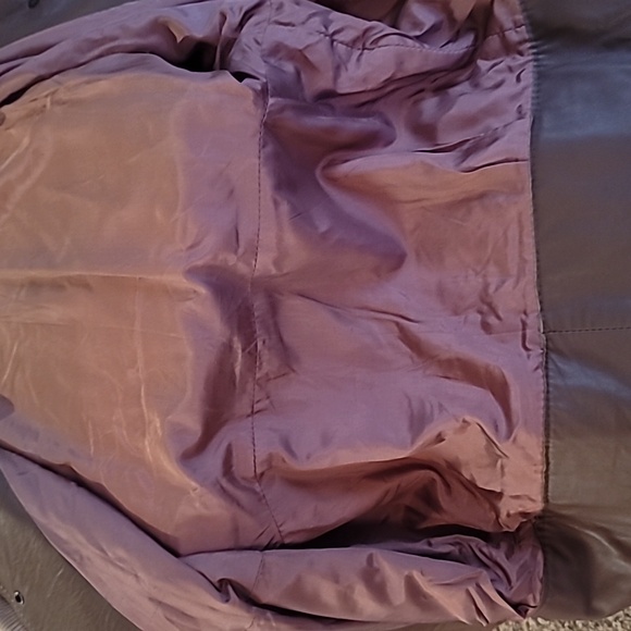 Faux Leather Brown Jacket Size Med - Picture 7 of 8
